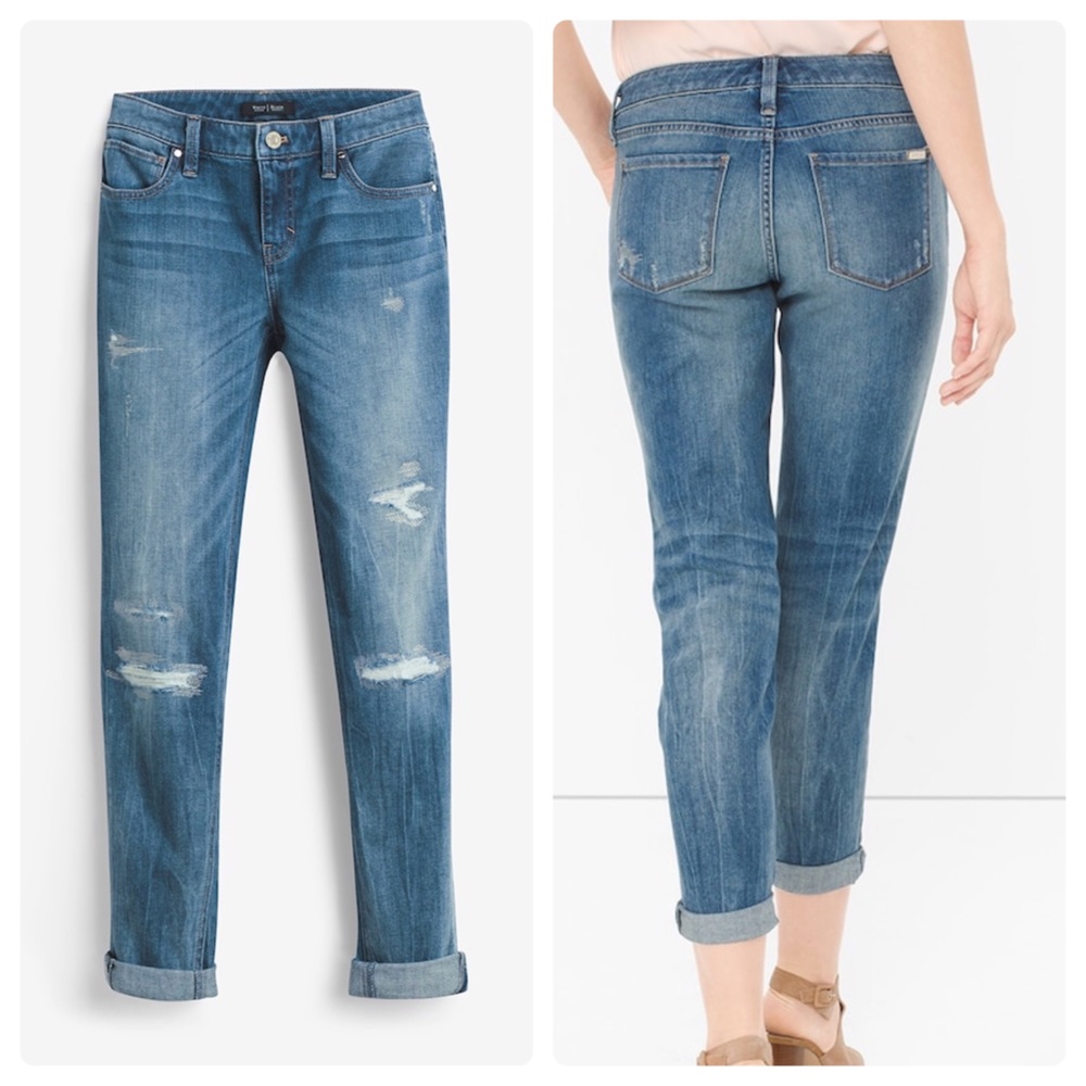 RELISTED- White House Black Market Girlfriend Jeans